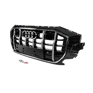 Frontgrill SQ-Style (2018-2023, sort med krom) foto 2