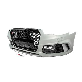 Frontkofanger med sort RS6-Style kølergrill (2011-2014) foto 3