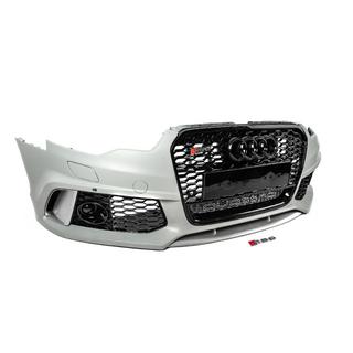 Frontkofanger med sort RS6-Style kølergrill (2011-2014) foto 4