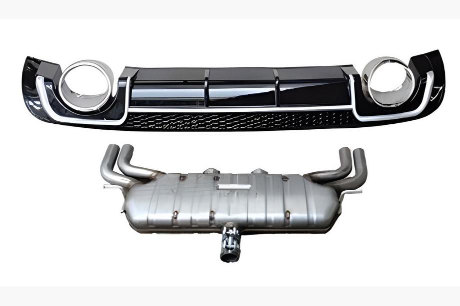 Audi A3 2012–2020 Bagdiffuser med udstødningsender V-2 (til S/S-Line, 2012-2020) Image