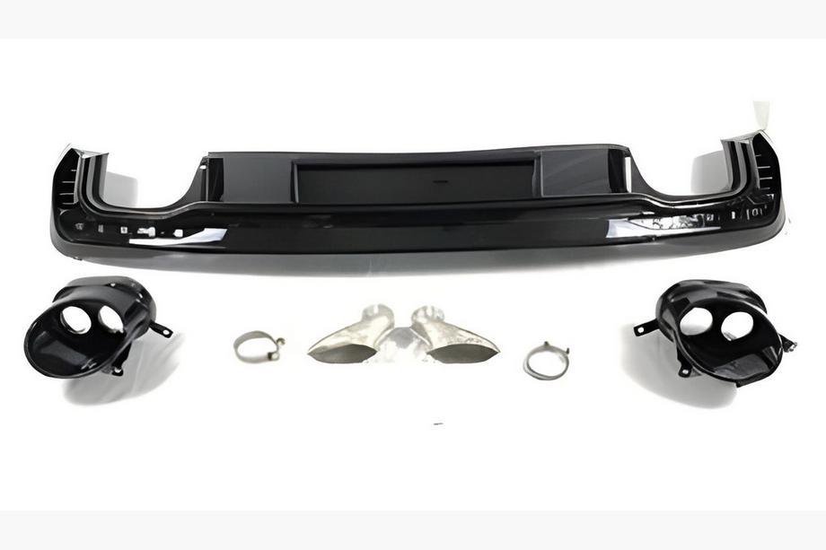 Audi A4 B9 2015–2024 Bageste diffuser med RS-Style V-2 udstødningsenderør (2019-2024) Foto 1