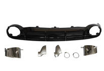 Audi A6 C7 2011–2017 Bageste diffuser med RS-Style V-1 udstødningstipper (2011-2014) foto 1