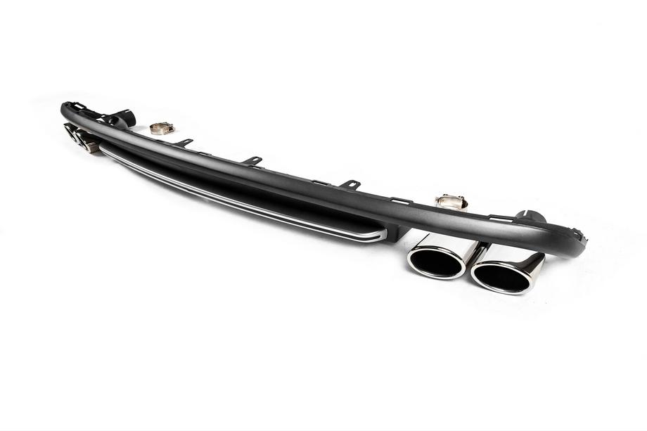 Audi A6 C7 2011–2017 Bagdiffusor med udstødningstips RS-Style V-2 (2011-2014) Image