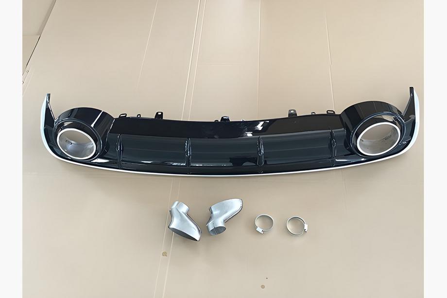 Audi A6 C7 2011–2017 Bagdiffuser med udstødningsenderør RS-Style V-2 (2014-2017) Image