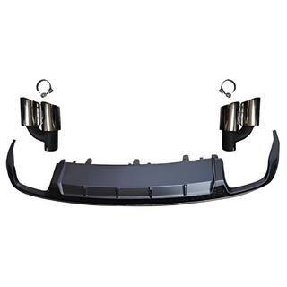 Bageste diffuser med udstødningstips RS-Style V-3 (2014-2017) Audi A6 C7 2011–2017