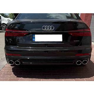 Bagerste diffuser med enderør S-Style (til S / S-Line) Audi A6 C8 2018–2025 foto 1