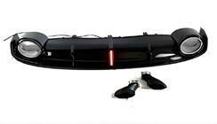 Audi A7 2010–2018 Bagerste diffuser med udstødningsenderør RS-Style (2010-2014, Sport) foto 1