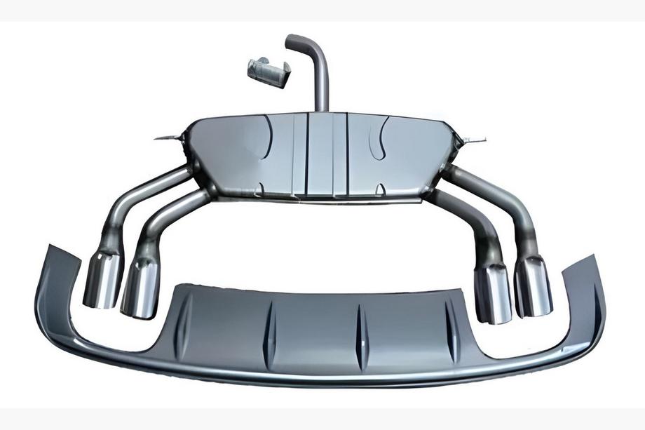 Audi A3 2012–2020 Bagerste diffuser med udstødningsender (til S/S-Line, 2012-2016) Image