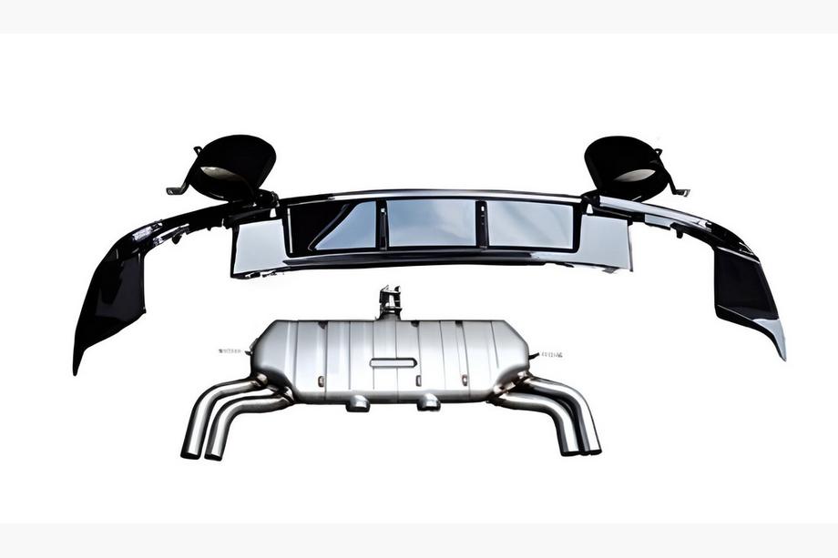 Audi A3 2012–2020 Bagdiffusor med udstødningsenderør V-1 (til S/S-Line, 2016-2020) Image