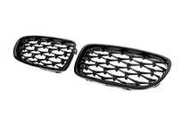 BMW 5-serie F10/F11 2010–2016 Kidney-grill Diamond Black (blank højglans) foto 6