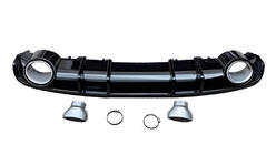 Audi A4 B9 2015–2024 Bagerste diffuser S-Style (2015-2019, mat sort) foto 1