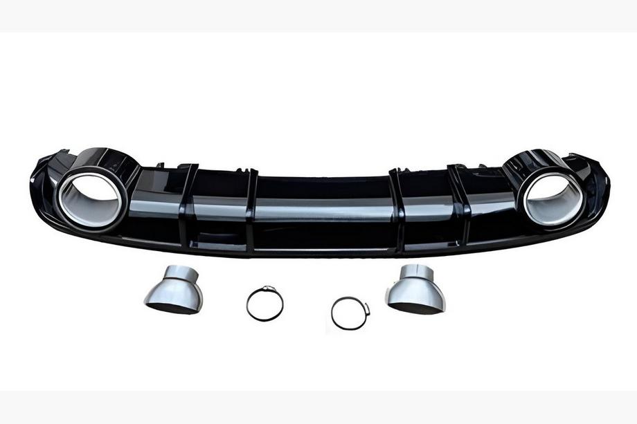Audi A4 B9 2015–2024 Bagerste diffuser S-Style (2015-2019, mat sort) Image
