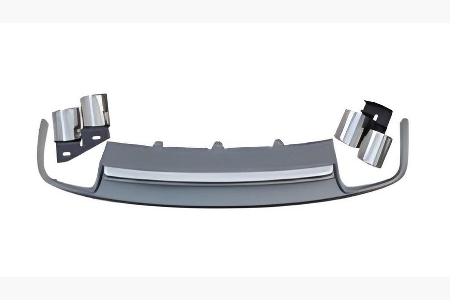 Audi A4 B8 2007–2015 Bageste diffuser med udstødningsenderør S-Style (2007-2011) Image