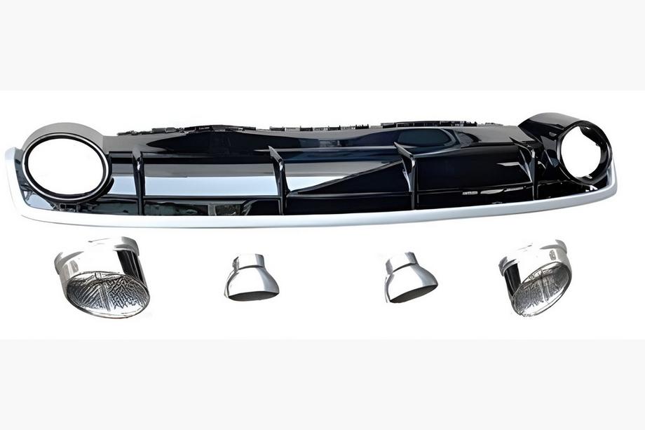 Audi Q7 2015–2026 Bageste diffuser med udstødningsenderør QRS-Style (Sport, 2015-2019) Image