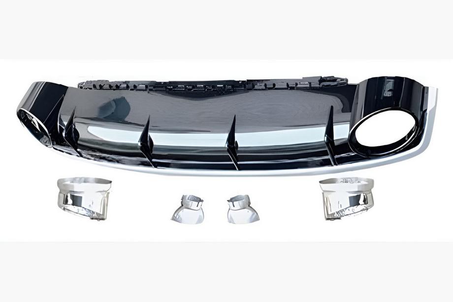 Audi Q7 2015–2026 Bagdiffuser med udstødningstusser QRS-Style (Normal, 2015-2019) Image