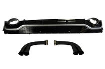 Audi Q7 2015–2026 Bageste diffuser med udstødningstipper QRS-Style (2020+, Grå/Sort, 2.0/3.0) foto 1