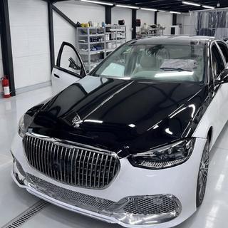 Restyling-kit til W223 Maybach (med dørhåndtag og indsatser) Mercedes S-Klasse W221 2005–2013 foto 4