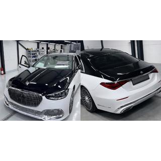 Restyling-kit til W223 Maybach (med dørhåndtag og indsatser) Mercedes S-Klasse W221 2005–2013 foto 2