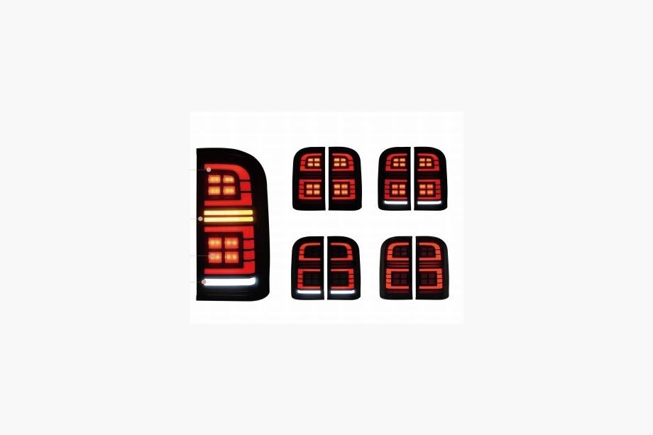 Nissan Patrol Y61 1997–2011 Baglygter Smoke Black LED (1999-2004, 2 stk.) Image