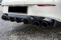 Mercedes E-klasse Coupé C238 2016–2024 Bageste diffuser Black med udstødningsender Black (AMG53-design) foto 2