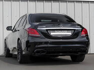 Mercedes C-klasse W205 2014–2021 Bagdiffuser med udstødningsender, sort (C63 design 2018-2021) foto 1