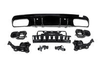 Mercedes C-klasse W205 2014–2021 Bagdiffuser med udstødningsender, sort (C63 design 2018-2021) foto 2
