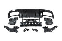 Mercedes C-klasse W205 2014–2021 Bagdiffuser med udstødningsender, sort (C63 design 2018-2021) foto 6