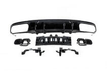 Mercedes C-klasse W205 2014–2021 Bageste diffuser med enderør Black (til Coupe AMG63-design) foto 2