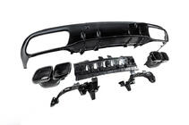Mercedes C-klasse W205 2014–2021 Bageste diffuser med enderør Black (til Coupe AMG63-design) foto 5
