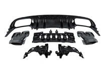 Mercedes C-klasse W205 2014–2021 Bageste diffuser med enderør Black (til Coupe AMG63-design) foto 6