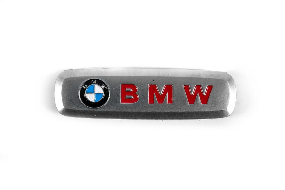 BMW Aluminium emblem til bilmåtter (1 stk.) Foto 2