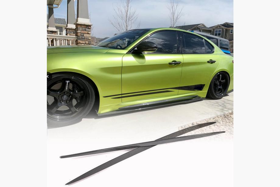 Alfa Romeo Giulia 2016–2022 Sideskørter V1 (til Base/Sport, carbon) Image