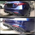 Alfa Romeo Giulia 2016–2022 Bagkofangerdiffuser med udstødningsenderør V2 (til Base, Carbon) foto 5