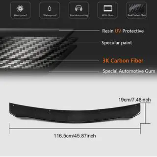 Front bumperlip Lip V2 (til Base, carbon) foto 3