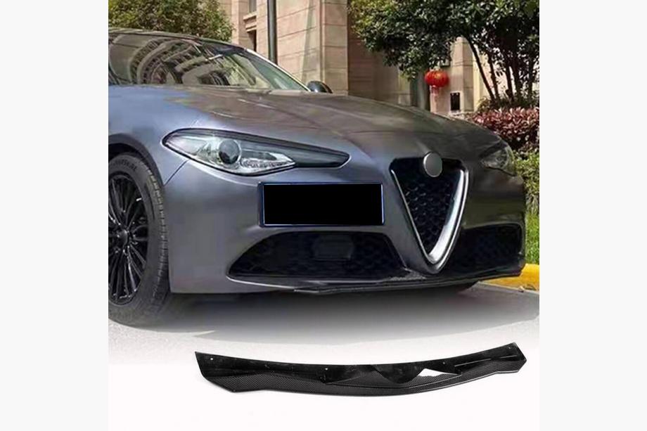 Alfa Romeo Giulia 2016–2022 Front bumperlip Lip V2 (til Base, carbon) Image