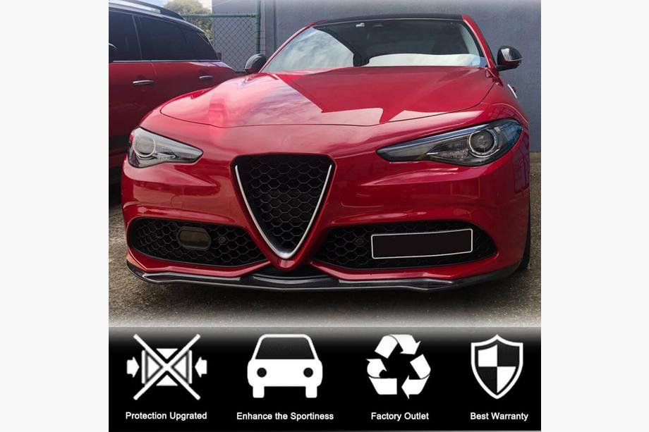 Alfa Romeo Giulia 2016–2022 Frontspoilerlæbe til kofanger Lip V2 (til Sport, carbon) Foto 4