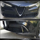 Alfa Romeo Stelvio 2016– Frontlæbe / frontsplitter (til Base, 2017-2023, kulfiber) foto 4