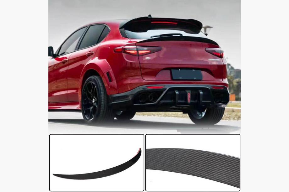 Alfa Romeo Stelvio 2016– Nederste spoiler V3 (2017-2023, Dry Carbon) Image