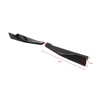 Universelle flap-extensions til bagkofanger type B (2 stk., sort højglans, ABS-plast) foto 2