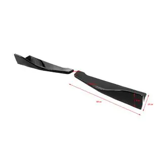 Universelle flap-extensions til bagkofanger type B (2 stk., sort højglans, ABS-plast) foto 2