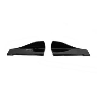 Universelle Flap-tilføjelser til bagkofanger type-C (2 stk., blank sort, ABS-plast) foto 1