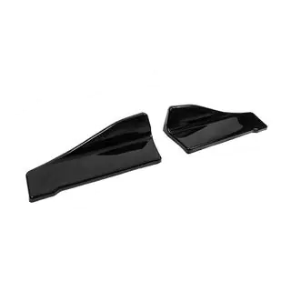 Universelle Flap-tilføjelser til bagkofanger type-C (2 stk., blank sort, ABS-plast) foto 3