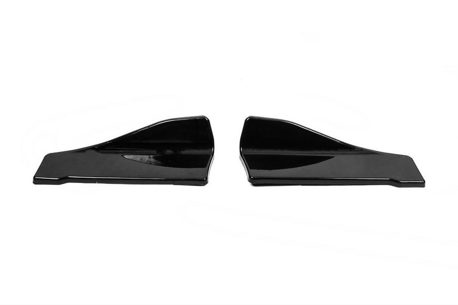 Universelle Flap-tilføjelser til bagkofanger type-C (2 stk., blank sort, ABS-plast) Foto 1