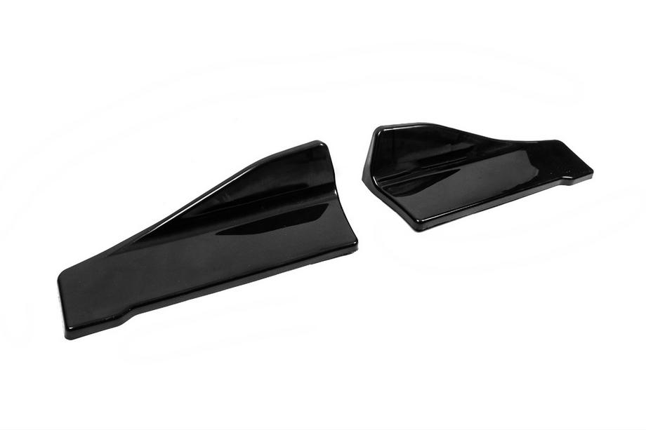 Universelle Flap-tilføjelser til bagkofanger type-C (2 stk., blank sort, ABS-plast) Foto 3