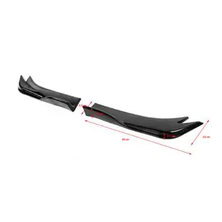 Universelle flap-tilbehørsdele til bagkofanger type-E (2 stk., sort højglans, ABS-plast) foto 4