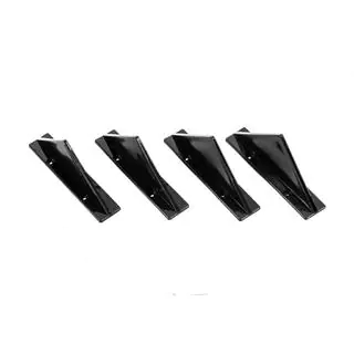 Universel bagdiffuser Type F (4 stk., blank sort, ABS-plast) foto 1
