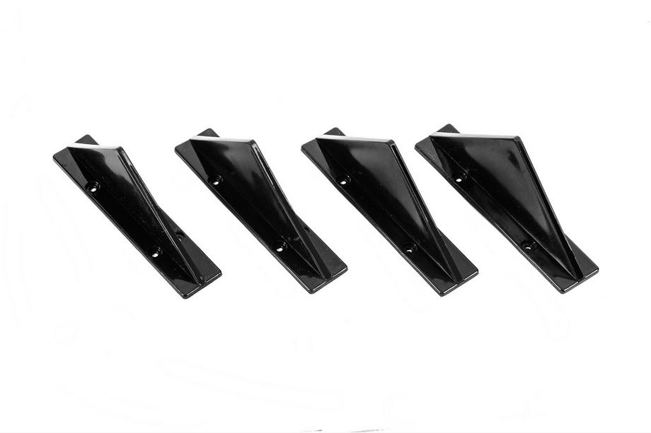 Universel bagdiffuser Type F (4 stk., blank sort, ABS-plast) Foto 1