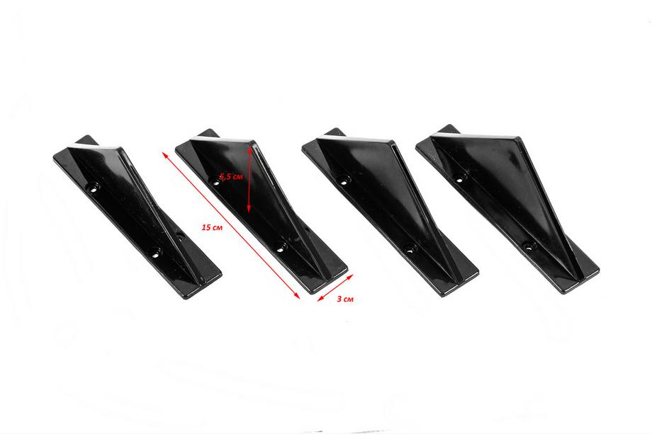 Universel bagdiffuser Type F (4 stk., blank sort, ABS-plast) Foto 2
