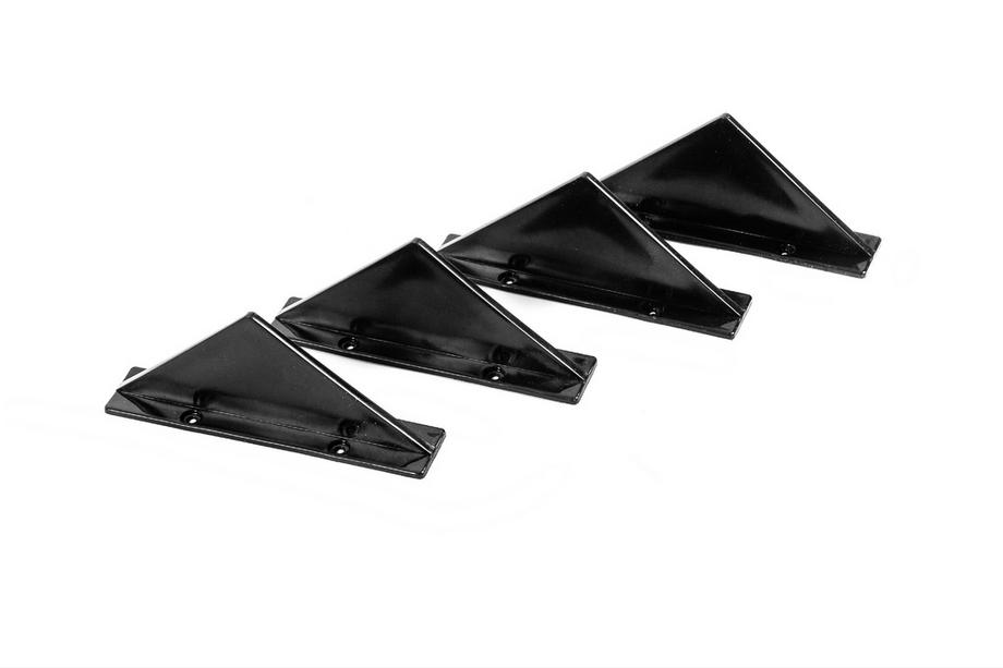 Universel bagdiffuser Type F (4 stk., blank sort, ABS-plast) Foto 3