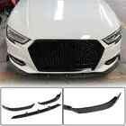 Audi A3 2012–2020 Frontsplitter Lip V1 (til Base 2017-2020 Sedan, kulfiber) foto 1